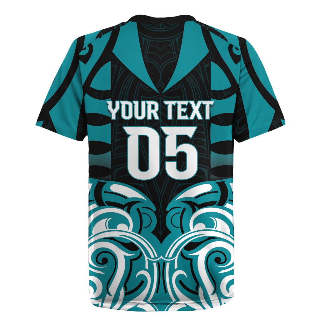 Custom Aotearoa Tapuika Rugby Jersey New Zealand Traditional Maori Pattern DT05 - Polynesian Pride