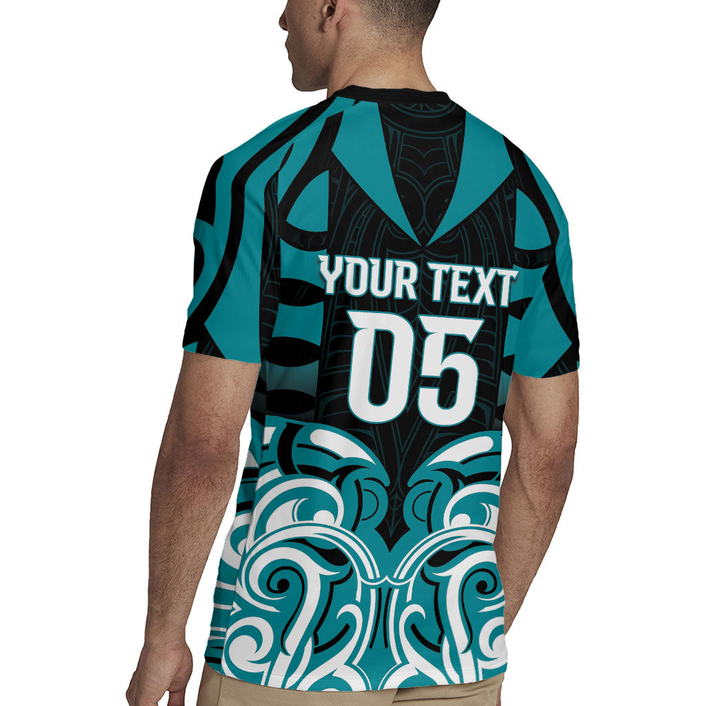 Custom Aotearoa Tapuika Rugby Jersey New Zealand Traditional Maori Pattern DT05 - Polynesian Pride