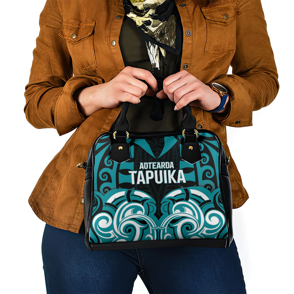 Aotearoa Tapuika Shoulder Handbag New Zealand Traditional Maori Pattern DT05 - Polynesian Pride