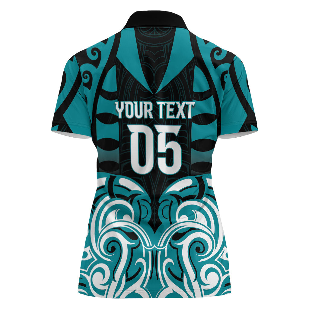Custom Aotearoa Tapuika Women Polo Shirt New Zealand Traditional Maori Pattern DT05 - Polynesian Pride