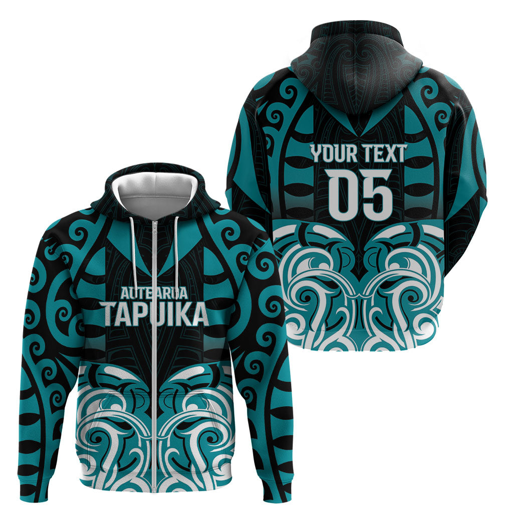 Custom Aotearoa Tapuika Zip Hoodie New Zealand Traditional Maori Pattern DT05 - Polynesian Pride