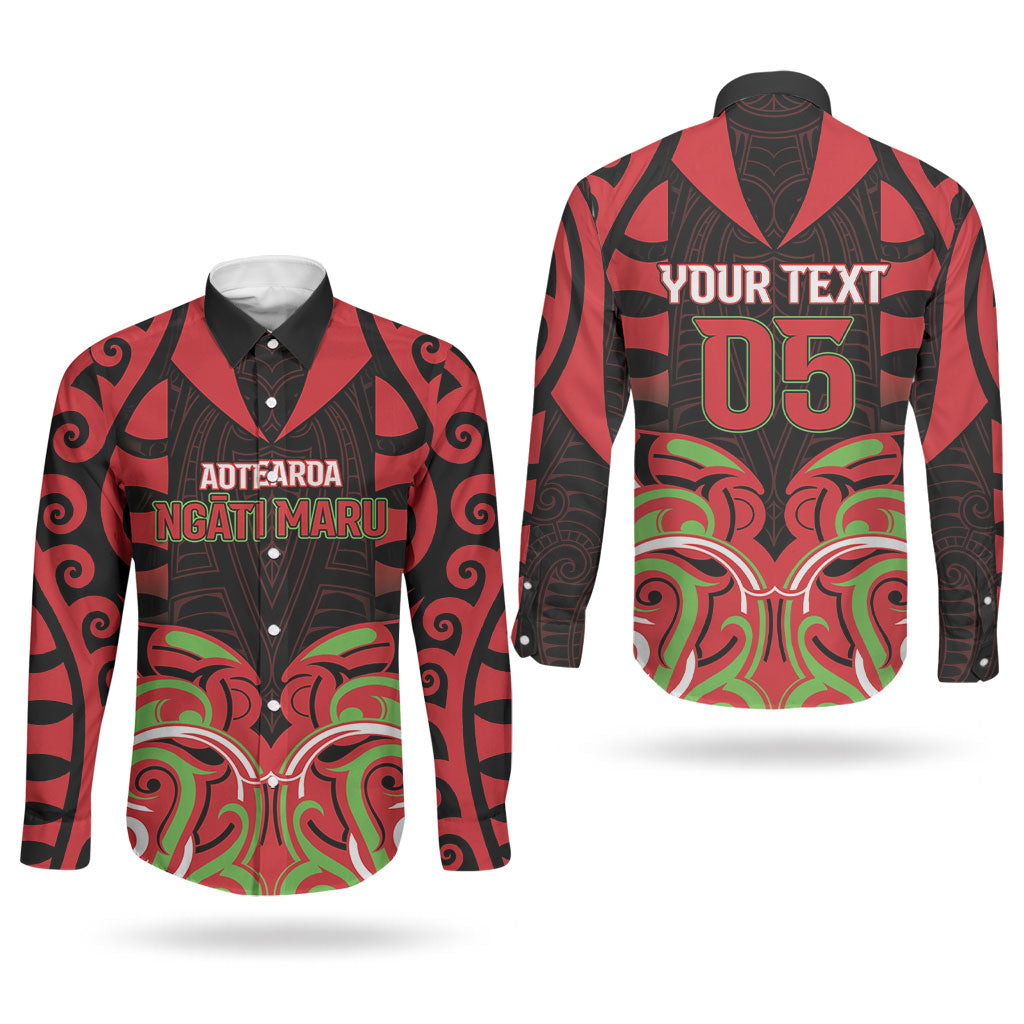 Custom Aotearoa Ngati Maru Couples Matching Summer Maxi Dress and Long Sleeve Button Shirt New Zealand Traditional Maori Pattern DT05 - Polynesian Pride