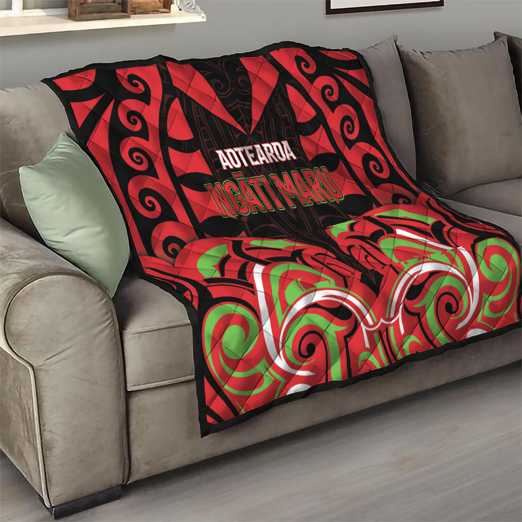 Aotearoa Ngati Maru Quilt New Zealand Traditional Maori Pattern DT05 - Polynesian Pride