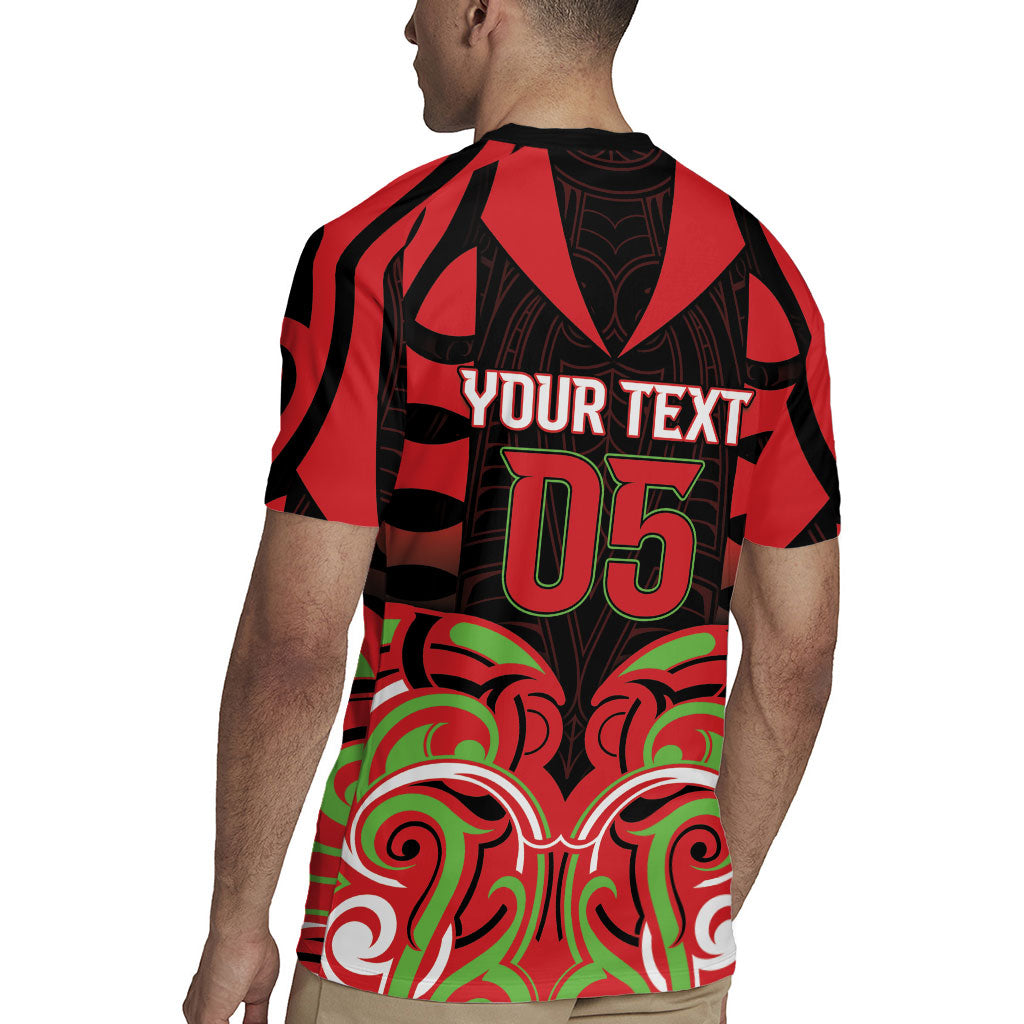 Custom Aotearoa Ngati Maru Rugby Jersey New Zealand Traditional Maori Pattern DT05 - Polynesian Pride