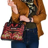 Aotearoa Ngati Maru Shoulder Handbag New Zealand Traditional Maori Pattern DT05 - Polynesian Pride