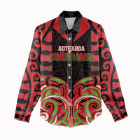 Custom Aotearoa Ngati Maru Women Casual Shirt New Zealand Traditional Maori Pattern DT05 - Polynesian Pride
