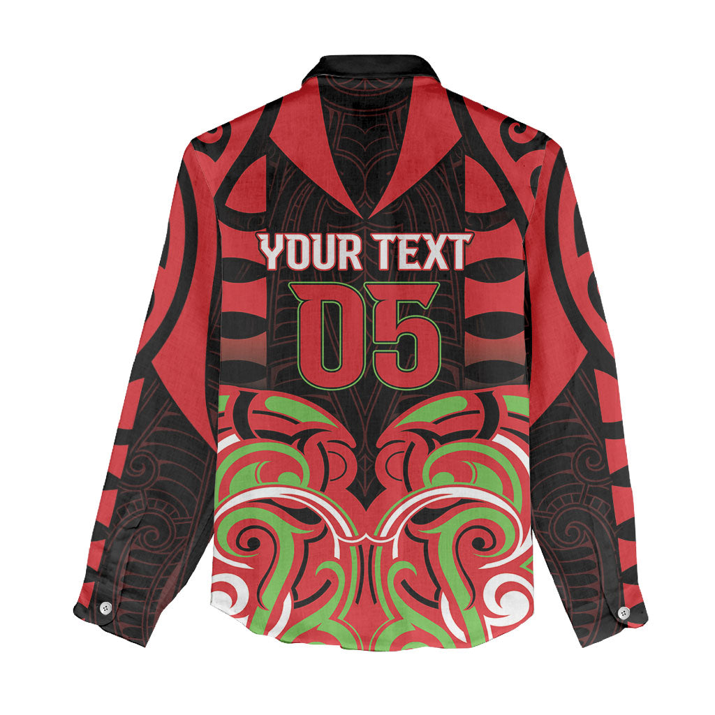 Custom Aotearoa Ngati Maru Women Casual Shirt New Zealand Traditional Maori Pattern DT05 - Polynesian Pride