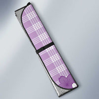 Purple Palaka Hawaiian And Japanese Auto Sun Shade Maneki Neko And Sakura Bloom
