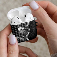 Black Hawaii Palaka Cowboy Turtle AirPods Case Hawaiian Paniolo Puakenikeni Maile Lei DT05 - Polynesian Pride