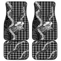 Black Hawaii Palaka Cowboy Turtle Car Mats Hawaiian Paniolo Puakenikeni Maile Lei DT05 - Polynesian Pride