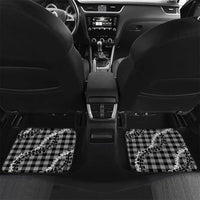 Black Hawaii Palaka Cowboy Turtle Car Mats Hawaiian Paniolo Puakenikeni Maile Lei DT05 Set 2pcs - Back Black - Polynesian Pride
