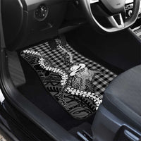 Black Hawaii Palaka Cowboy Turtle Car Mats Hawaiian Paniolo Puakenikeni Maile Lei DT05 - Polynesian Pride