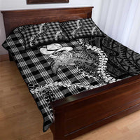 Black Hawaii Palaka Cowboy Turtle Quilt Bed Set Hawaiian Paniolo Puakenikeni Maile Lei DT05 - Polynesian Pride