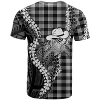 Black Hawaii Palaka Cowboy Turtle T Shirt Hawaiian Paniolo Puakenikeni Maile Lei DT05 - Polynesian Pride