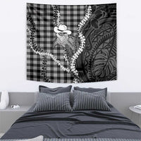 Black Hawaii Palaka Cowboy Turtle Tapestry Hawaiian Paniolo Puakenikeni Maile Lei