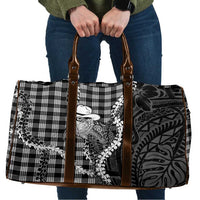 Black Hawaii Palaka Cowboy Turtle Travel Bag Hawaiian Paniolo Puakenikeni Maile Lei DT05 Black - Polynesian Pride
