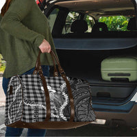 Black Hawaii Palaka Cowboy Turtle Travel Bag Hawaiian Paniolo Puakenikeni Maile Lei DT05 - Polynesian Pride