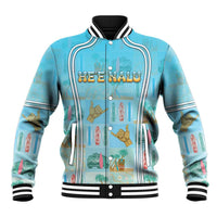 Custom Hawaii Surfing Baseball Jacket He'e Nalu
