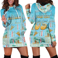 Custom Hawaii Surfing Hoodie Dress He'e Nalu