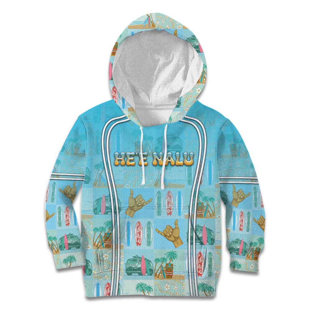 Custom Hawaii Surfing Kid Hoodie He'e Nalu
