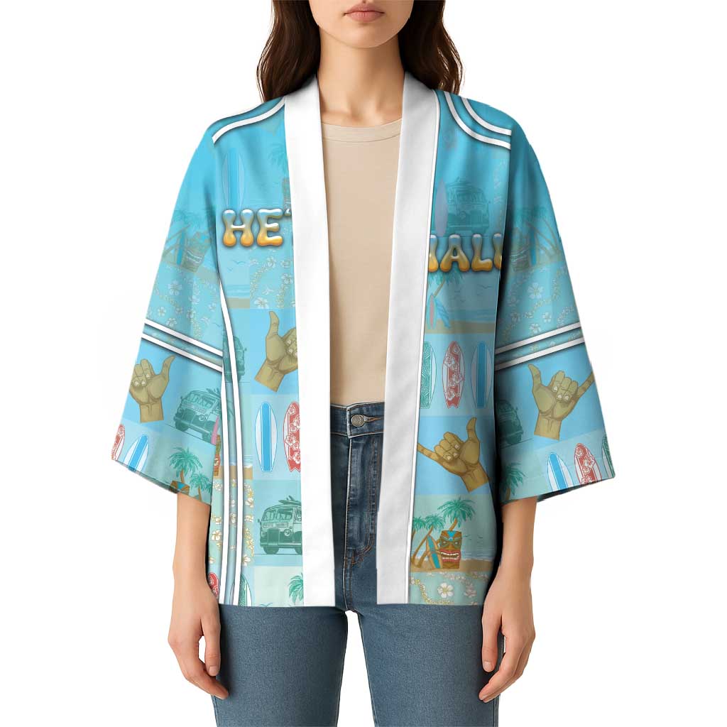 Custom Hawaii Surfing Kimono He'e Nalu