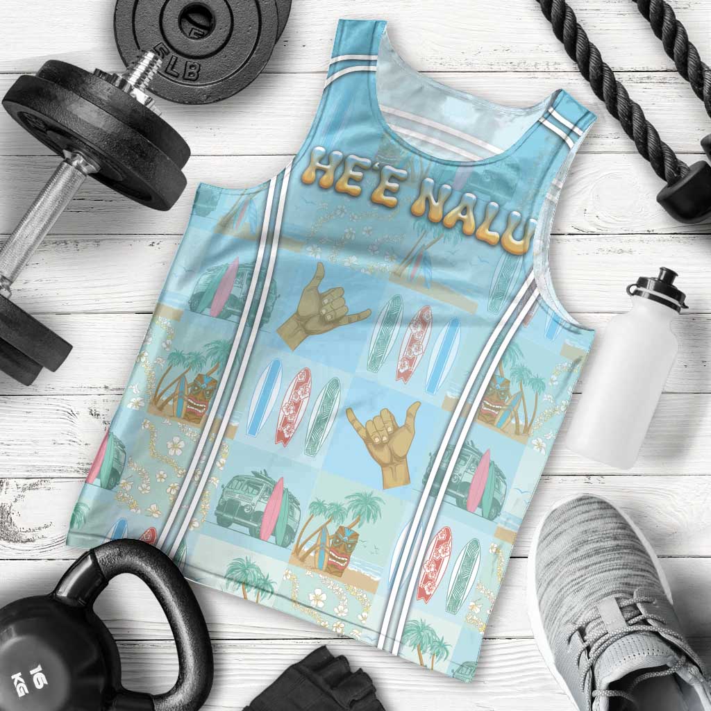 Custom Hawaii Surfing Men Tank Top He'e Nalu