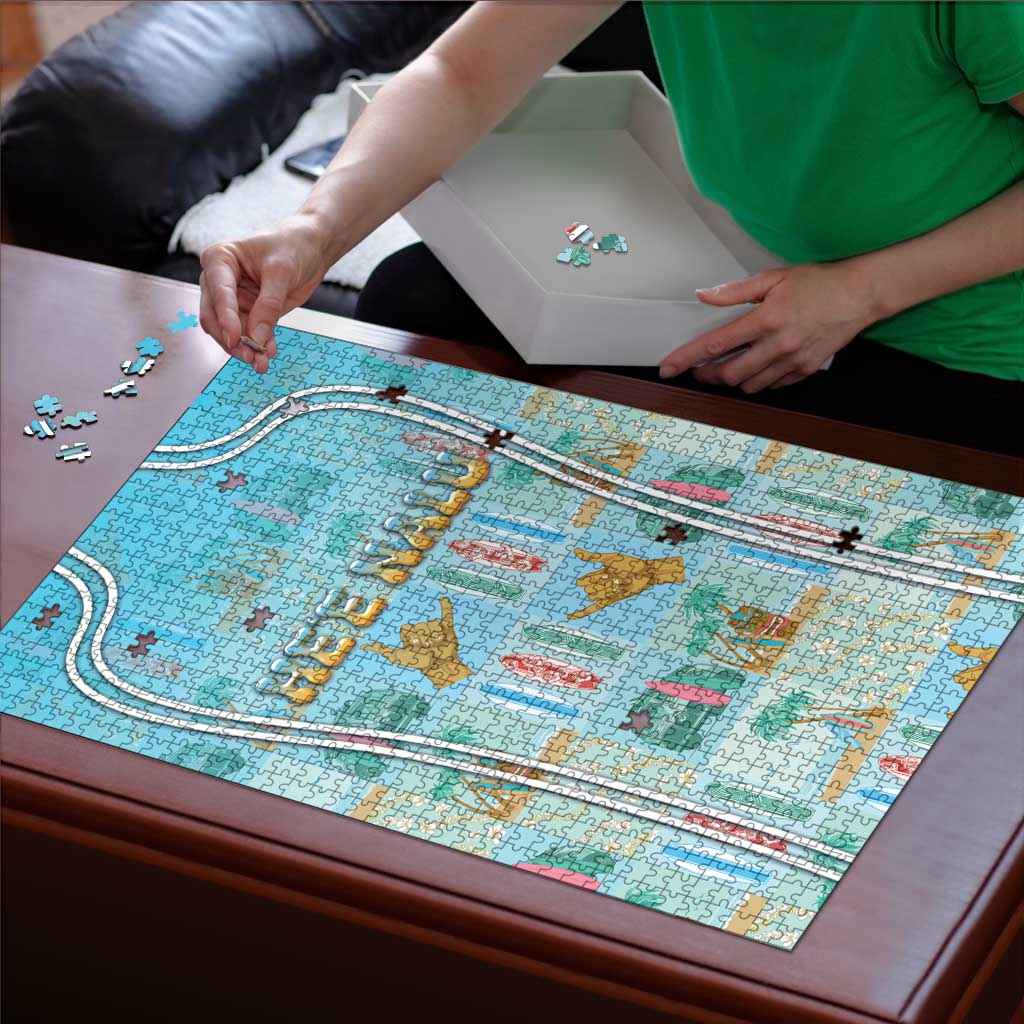 Hawaii Surfing Puzzle He'e Nalu