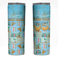 Custom Hawaii Surfing Skinny Tumbler He'e Nalu
