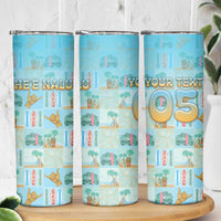 Custom Hawaii Surfing Skinny Tumbler He'e Nalu