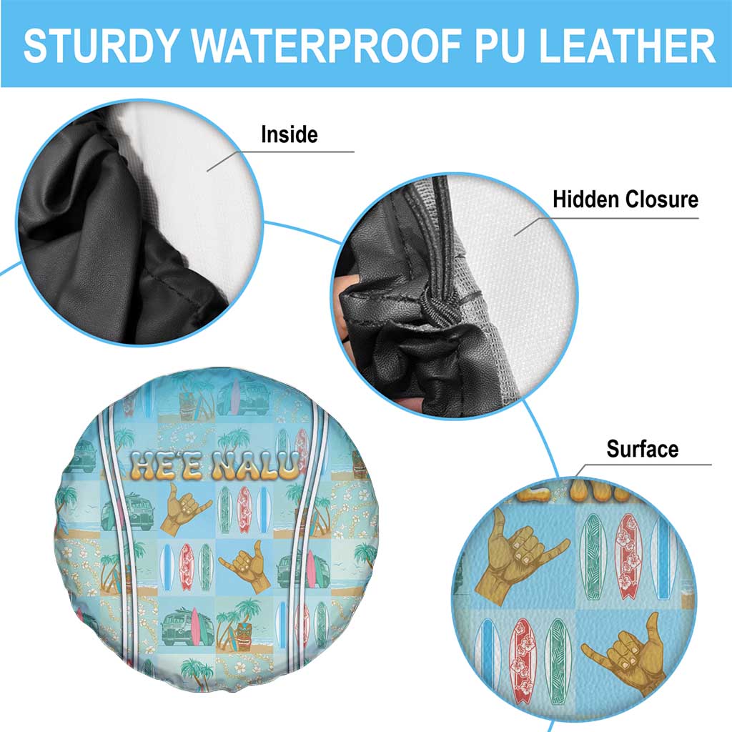 Hawaii Surfing Spare Tire Cover He'e Nalu