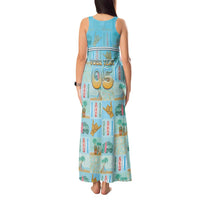 Custom Hawaii Surfing Tank Maxi Dress He'e Nalu