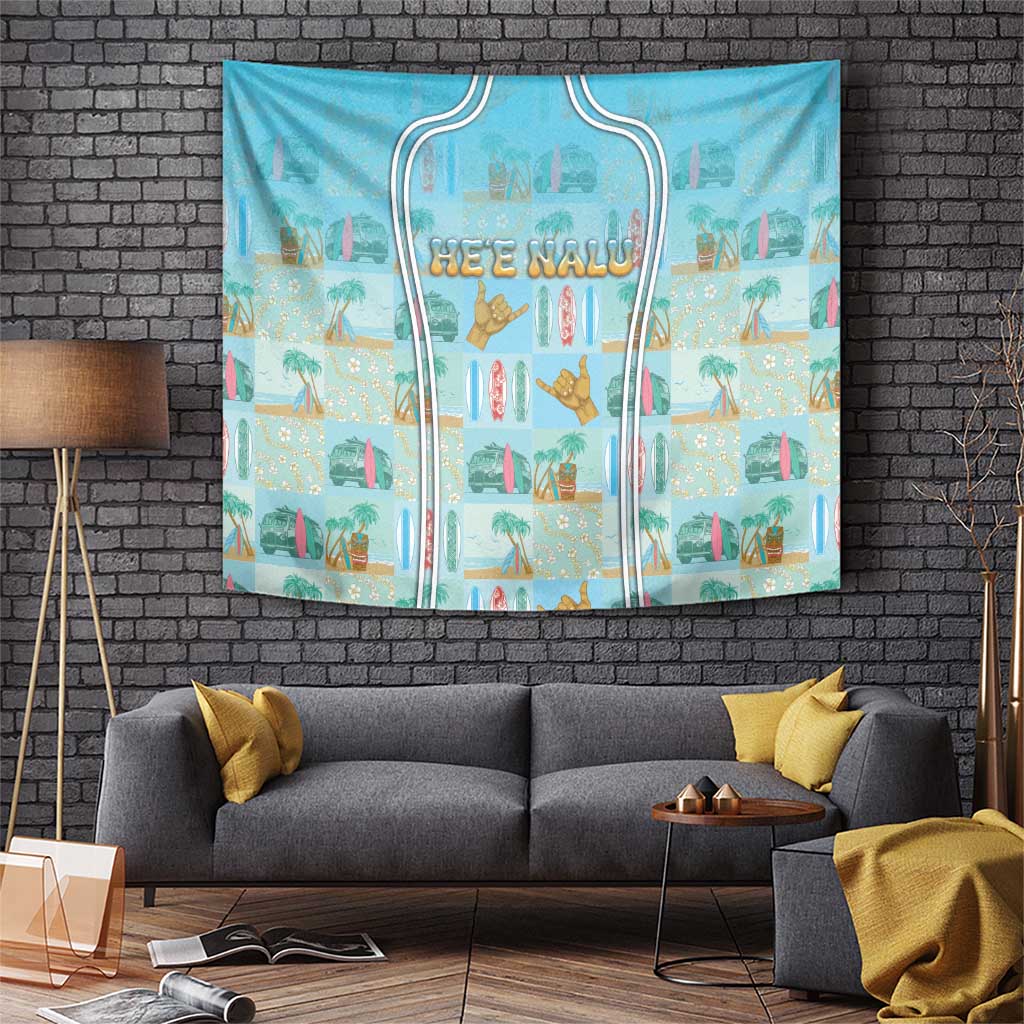 Hawaii Surfing Tapestry He'e Nalu