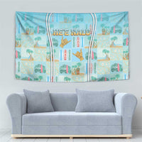 Hawaii Surfing Tapestry He'e Nalu