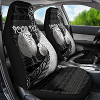 Personalised New Zealand Father's Day Car Seat Cover Papa Kiwi Bird Tribal Pattern DT05 - Polynesian Pride