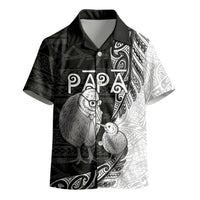 Personalised New Zealand Father's Day Kid Hawaiian Shirt Papa Kiwi Bird Tribal Pattern DT05 - Polynesian Pride