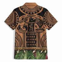 Polynesia Maui Tattoo Inspired Hawaiian Shirt Tropical Leaf Skirt Costume