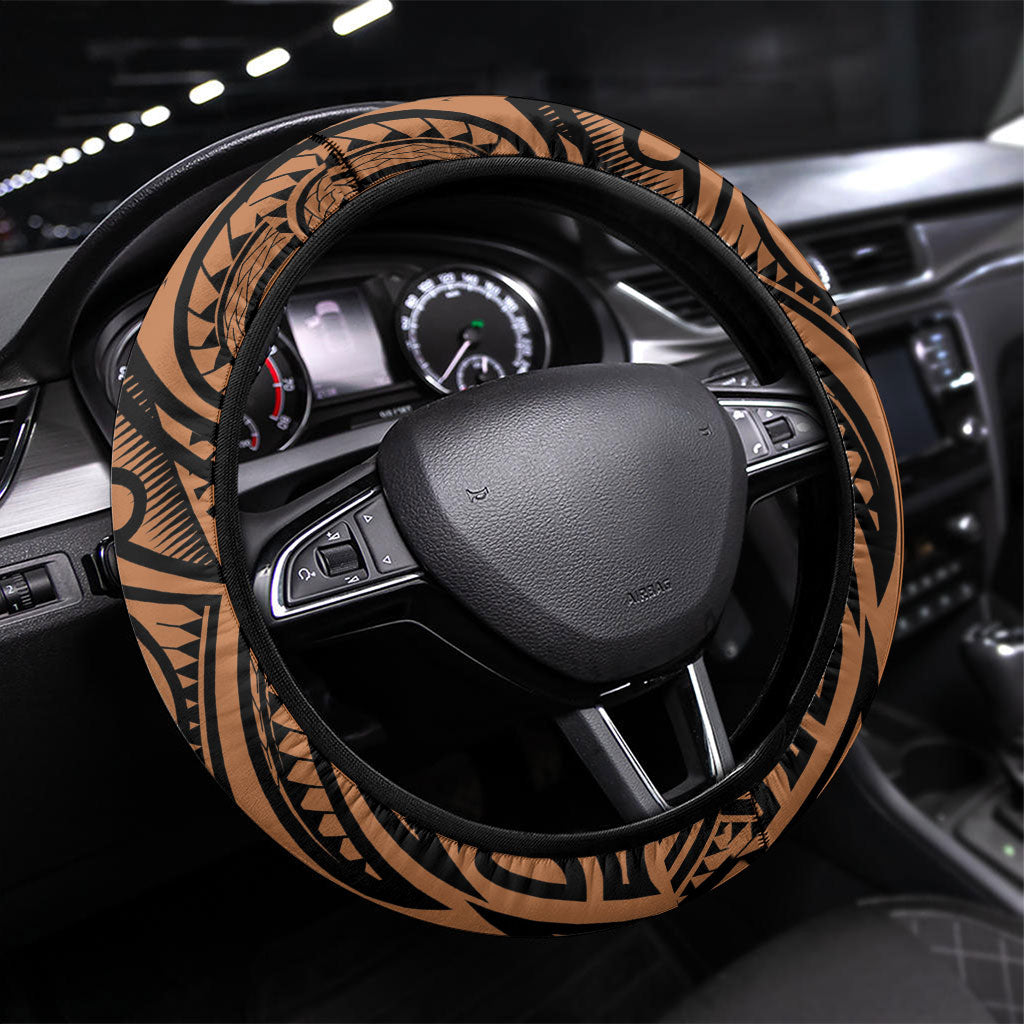 Polynesia Maui Tattoo Inspired Steering Wheel Cover Tropical Leaf Skirt Costume