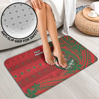 Guam Christmas Bathroom Set Chamorro Seal Hat Santa Tribal Waves DT05 - Polynesian Pride