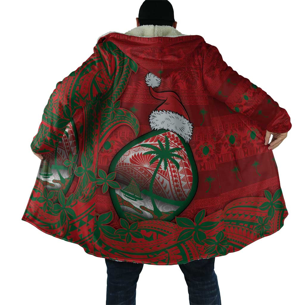 Guam Christmas Cloak Chamorro Seal Hat Santa Tribal Waves DT05 - Polynesian Pride