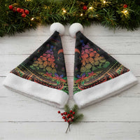 New Caledonia Christmas Santa Hat Seashell Xmas Tree Tribal Waves - Polynesian Pride