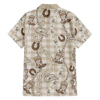 Hawaii Palaka Cowboy Hawaiian Shirt Shell Maile Lei With Western Patterns - Polynesian Pride