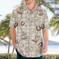 Hawaii Palaka Cowboy Hawaiian Shirt Shell Maile Lei With Western Patterns - Polynesian Pride