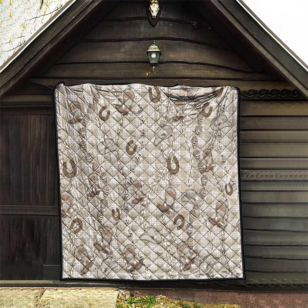 Hawaii Palaka Cowboy Quilt Shell Maile Lei With Western Patterns - Polynesian Pride