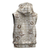Hawaii Palaka Cowboy Sleeveless Hoodie Shell Maile Lei With Western Patterns DT05 - Polynesian Pride