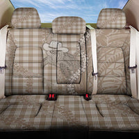 Beige Hawaii Palaka Cowboy Turtle Back Car Seat Cover Hawaiian Paniolo Puakenikeni Maile Lei DT05 One Size Beige - Polynesian Pride