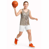 Beige Hawaii Palaka Cowboy Turtle Basketball Jersey Hawaiian Paniolo Puakenikeni Maile Lei DT05 - Polynesian Pride