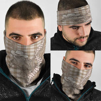 Beige Hawaii Palaka Cowboy Turtle Neck Gaiter Hawaiian Paniolo Puakenikeni Maile Lei DT05 - Polynesian Pride