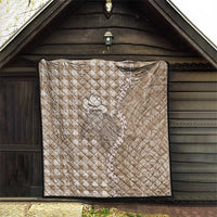 Beige Hawaii Palaka Cowboy Turtle Quilt Hawaiian Paniolo Puakenikeni Maile Lei DT05 - Polynesian Pride