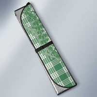 Green Hawaii Palaka Cowboy Turtle Auto Sun Shade Hawaiian Paniolo Puakenikeni Maile Lei DT05 - Polynesian Pride