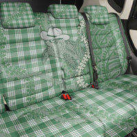 Green Hawaii Palaka Cowboy Turtle Back Car Seat Cover Hawaiian Paniolo Puakenikeni Maile Lei DT05 - Polynesian Pride